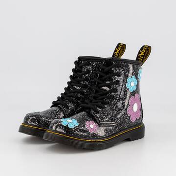 1460 Glitter Flower Patent Lace Up Boots