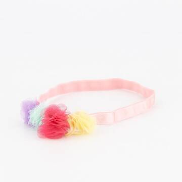 Coloured Tulle Bow Headband