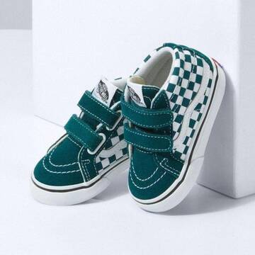 SK8-Mid Reissue Velcro Checkerboard Teal